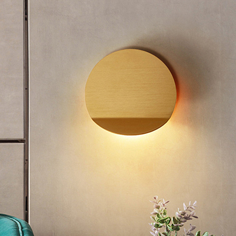 BowLift | Contemporary round metal wall light black/gray/white LED wall-mounted light for hallway