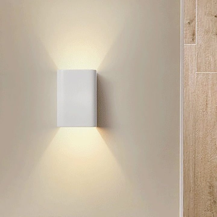 BowLift | Cubist Metal Up and Down Wall Lamp Contemporary Bronze/Gold/White LED Wall Light for Living Room