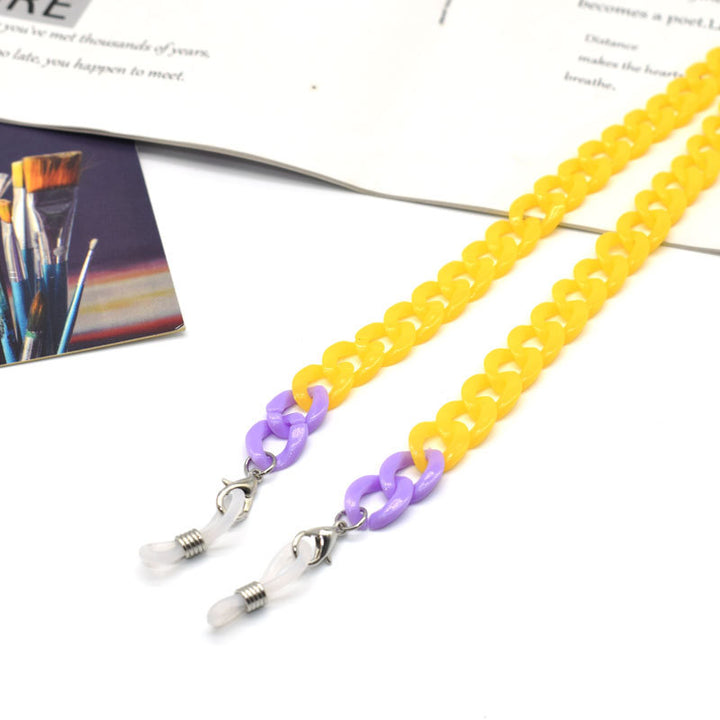 Colorful Plastic Link Eyewear Chain Bowlift
