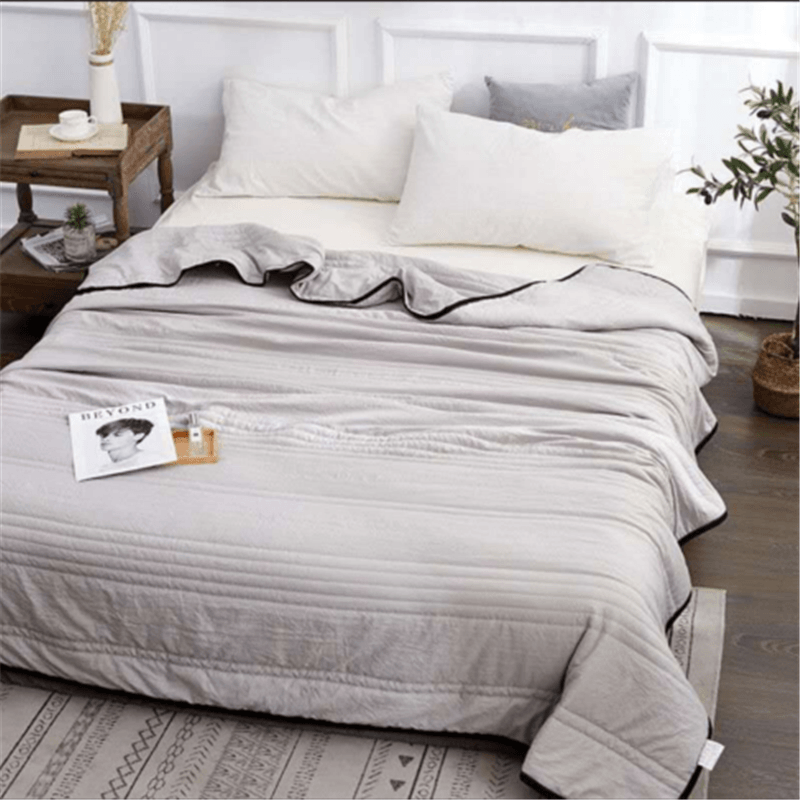 Cooling Blankets Pure Color Summer Quilt Plain Summer Cool Quilt Compressible Air-conditioning Quilt Quilt Blanket | Bowlift