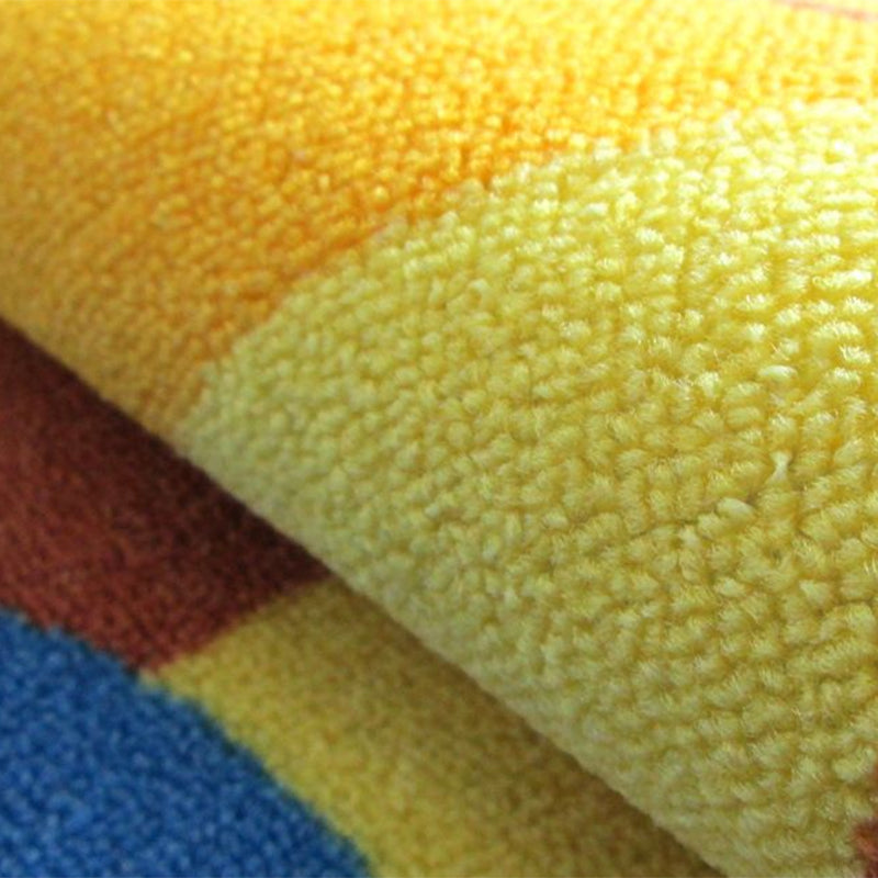 BowLift | Colorful Back for Children Multi Color Animal Pattern Carpet Synthetic Stain Resistant Non-Slip Back Machine Washable Carpet for Preschool