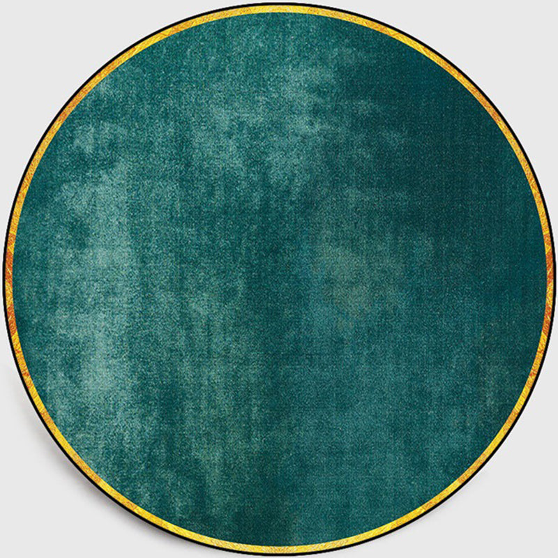 BowLift | Retro Emerald Green Solid Carpet Polypropylene Luxury Carpet Stain-Resistant Washable Non-Slip Carpet for Home Decoration