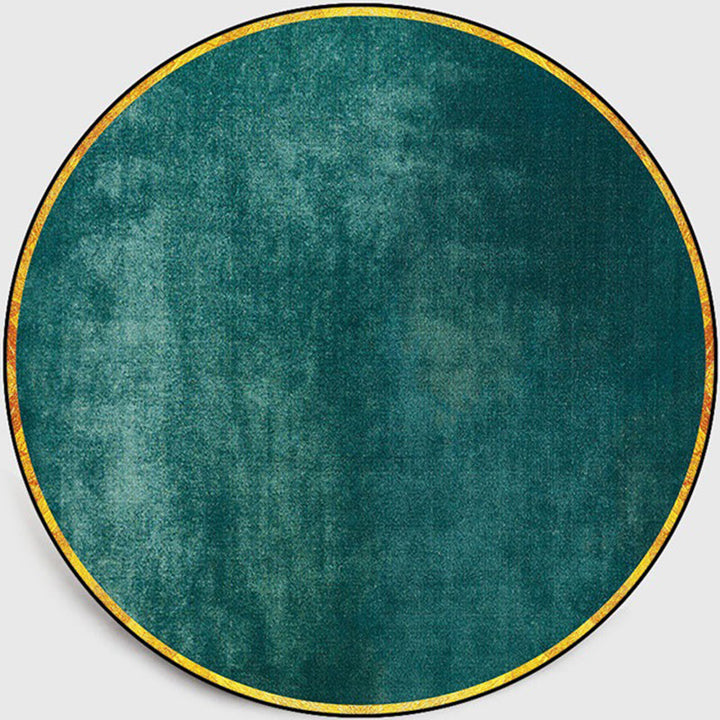 BowLift | Retro Emerald Green Solid Carpet Polypropylene Luxury Carpet Stain-Resistant Washable Non-Slip Carpet for Home Decoration