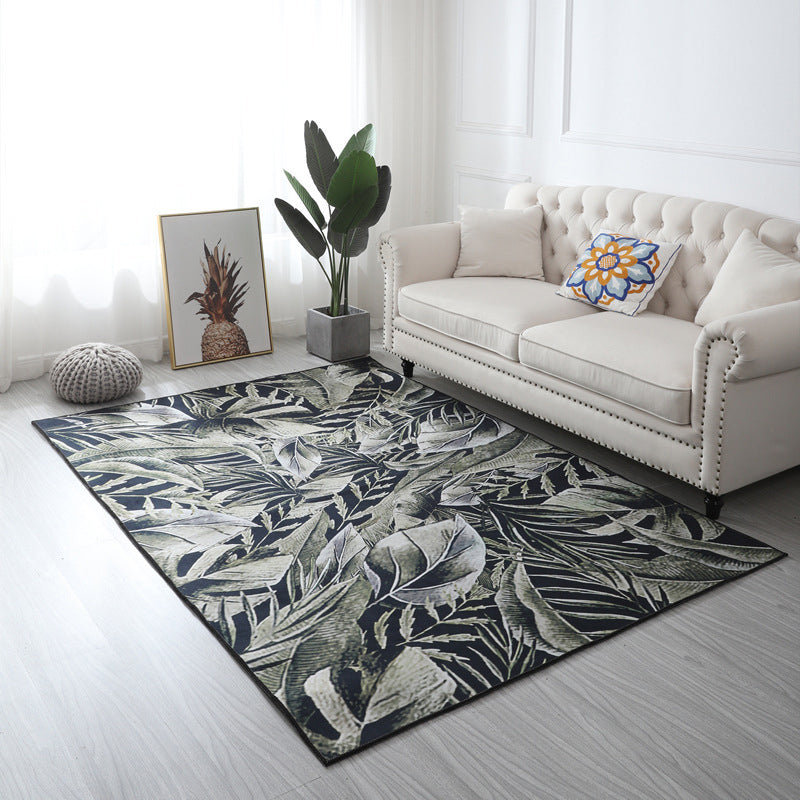 BowLift | Multi Color Geometric Floral Carpet Cotton Mid-Century Modern Carpet Pet Friendly Anti-Slip Carpet for Room
