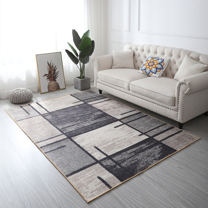BowLift | Multi Color Geometric Floral Carpet Cotton Mid-Century Modern Carpet Pet Friendly Anti-Slip Carpet for Room