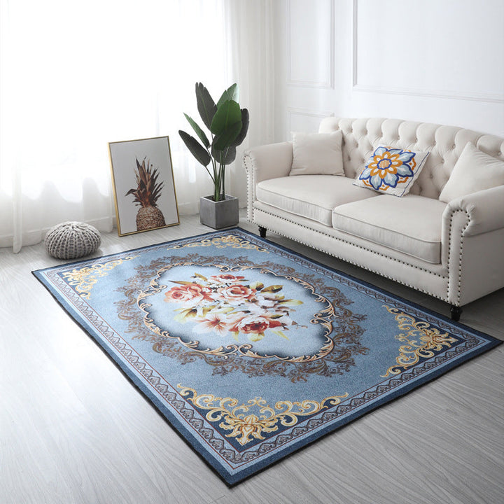 BowLift | Multi Color Geometric Floral Carpet Cotton Mid-Century Modern Carpet Pet Friendly Anti-Slip Carpet for Room