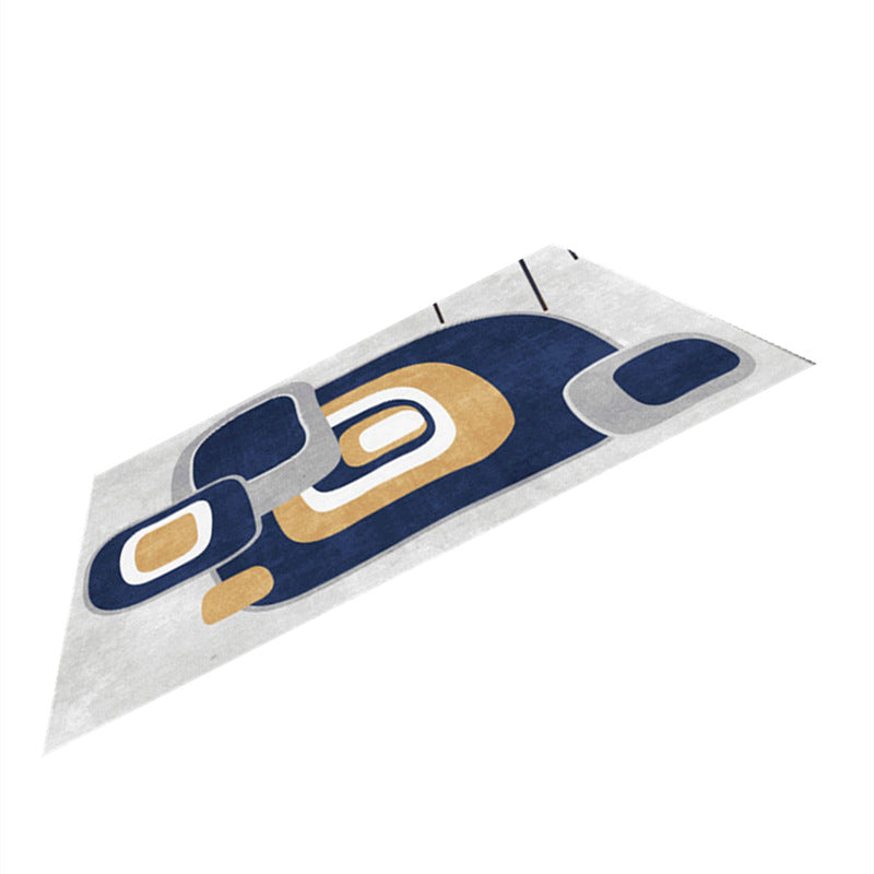 BowLift | Classic Multicolor Geometric Rug Synthetic Mid-Century Rug Non-Slip Back Stain-Resistant Machine Washable Rug for Home Decor