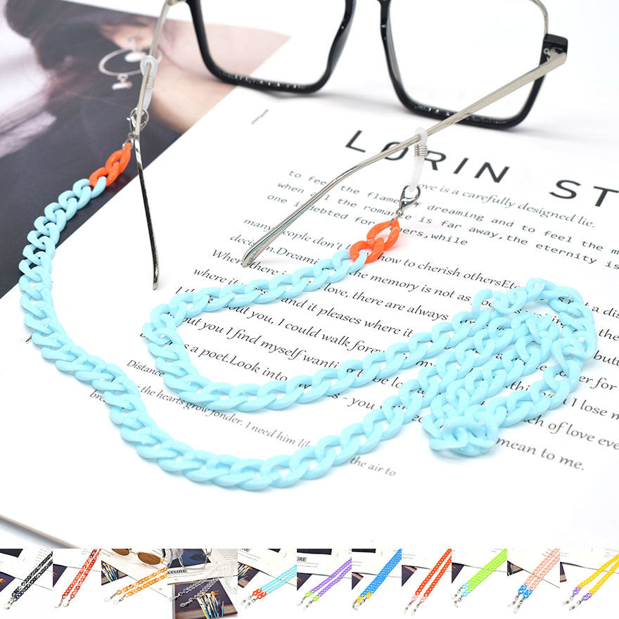 Colorful Plastic Link Eyewear Chain Bowlift