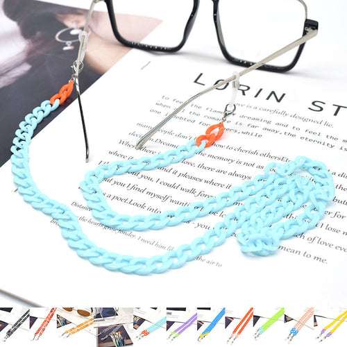 Colorful Plastic Link Eyewear Chain Bowlift