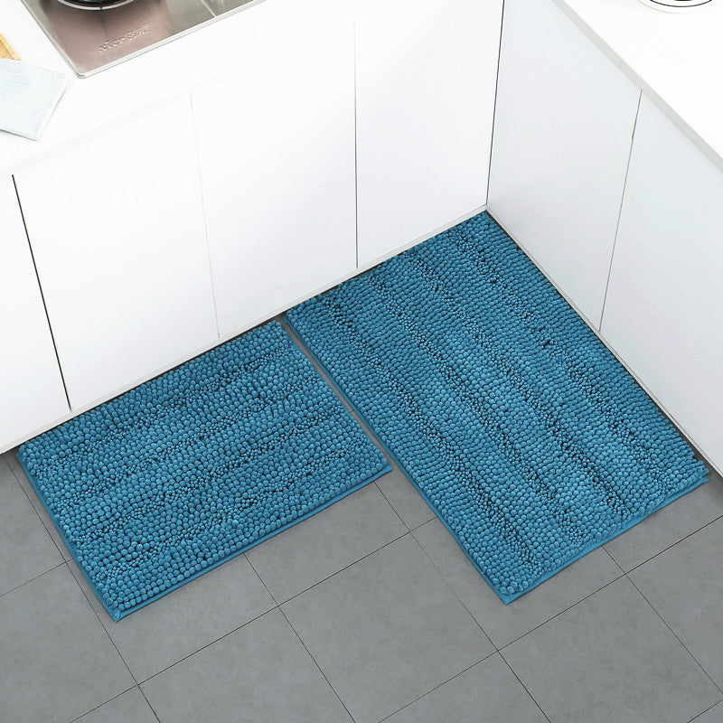 Textured Microfiber Kitchen Mat Set Bowlift