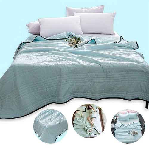 Cooling Blankets Pure Color Summer Quilt Plain Summer Cool Quilt Compressible Air-conditioning Quilt Quilt Blanket | Bowlift