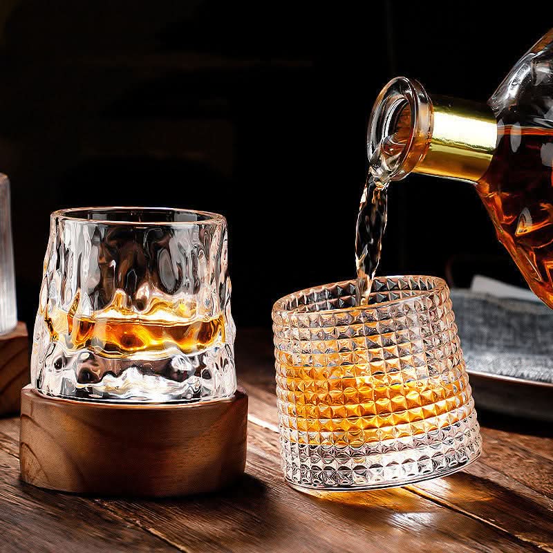 BowLift | Spinning Japanese Edo Whiskey Glass Set