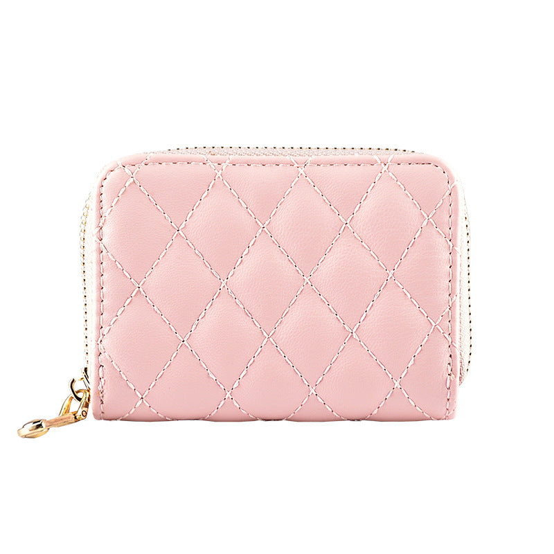 Quilted Leather Card Holder