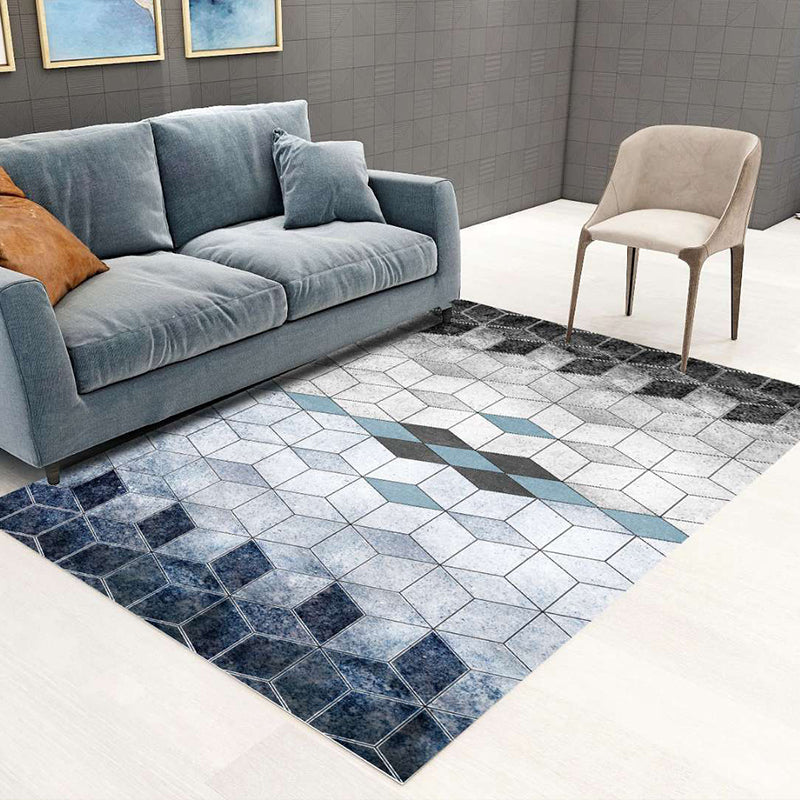 BowLift | Nordic Abstract Botanical Carpet Multicolor Synthetic Carpet Non-slip Machine washable Pet friendly Area rug for Living room