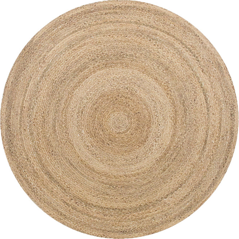 BowLift | Multi-Color Living Room Rug Rustic Solid Color Carpet Natural Jute Pet Friendly Washable Non-Slip Mat Rug