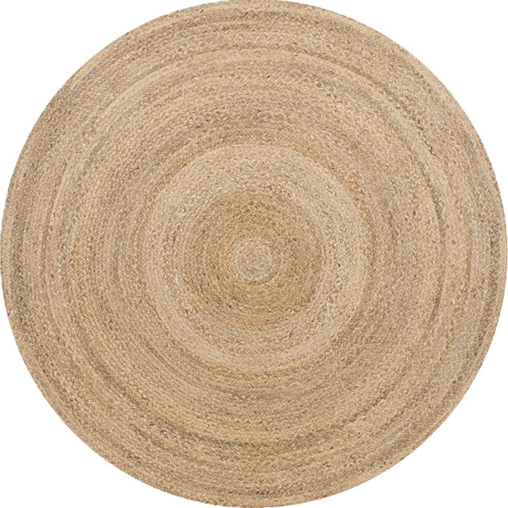 BowLift | Multi-Color Living Room Rug Rustic Solid Color Carpet Natural Jute Pet Friendly Washable Non-Slip Mat Rug