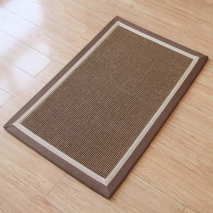 BowLift | Multicolored Cottage Rug Sisal Braided Simple Rug Pet Friendly Non-Slip Back Stain Resistant Rug for the Living Room