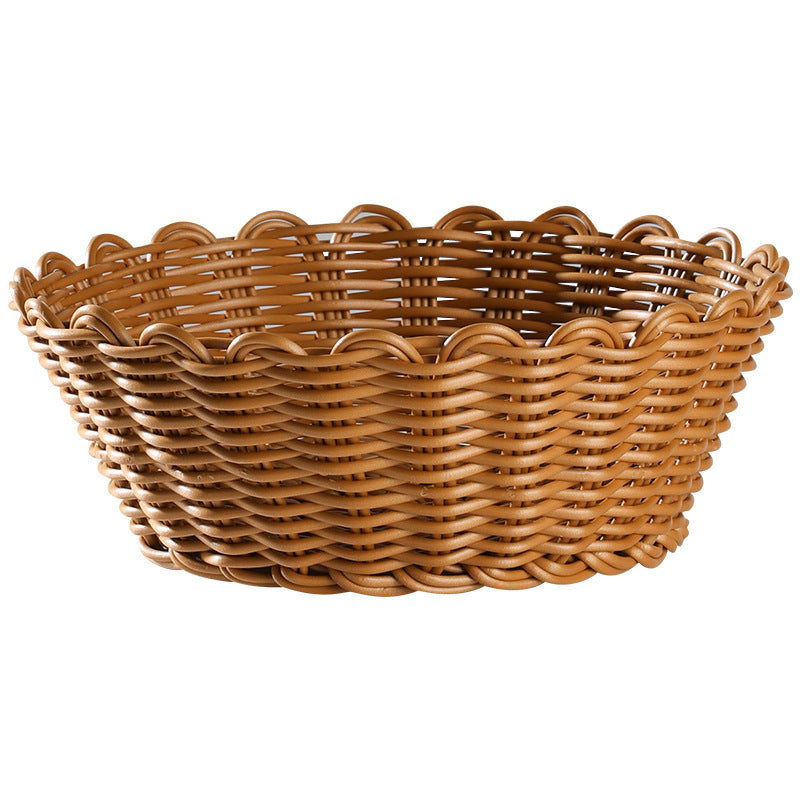 Unisex round braided storage basket Bowlift