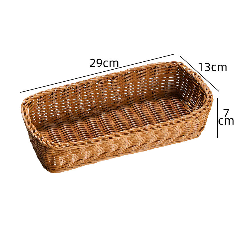 Rectangular Woven Storage Basket Bowlift