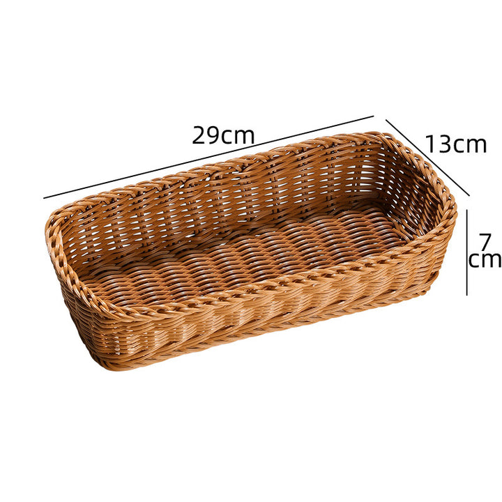 Rectangular Woven Storage Basket Bowlift