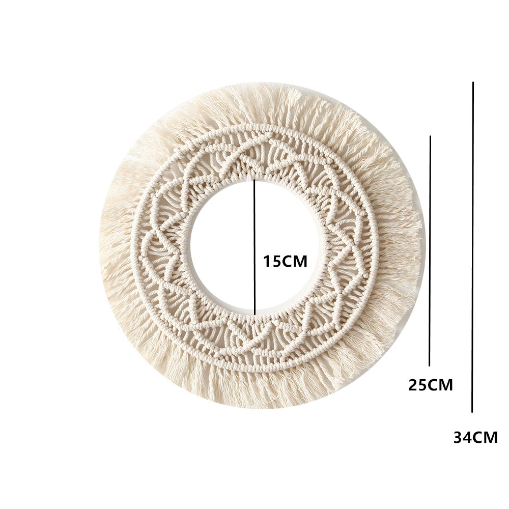Bohemian Macrame Wall Mirror Bowlift