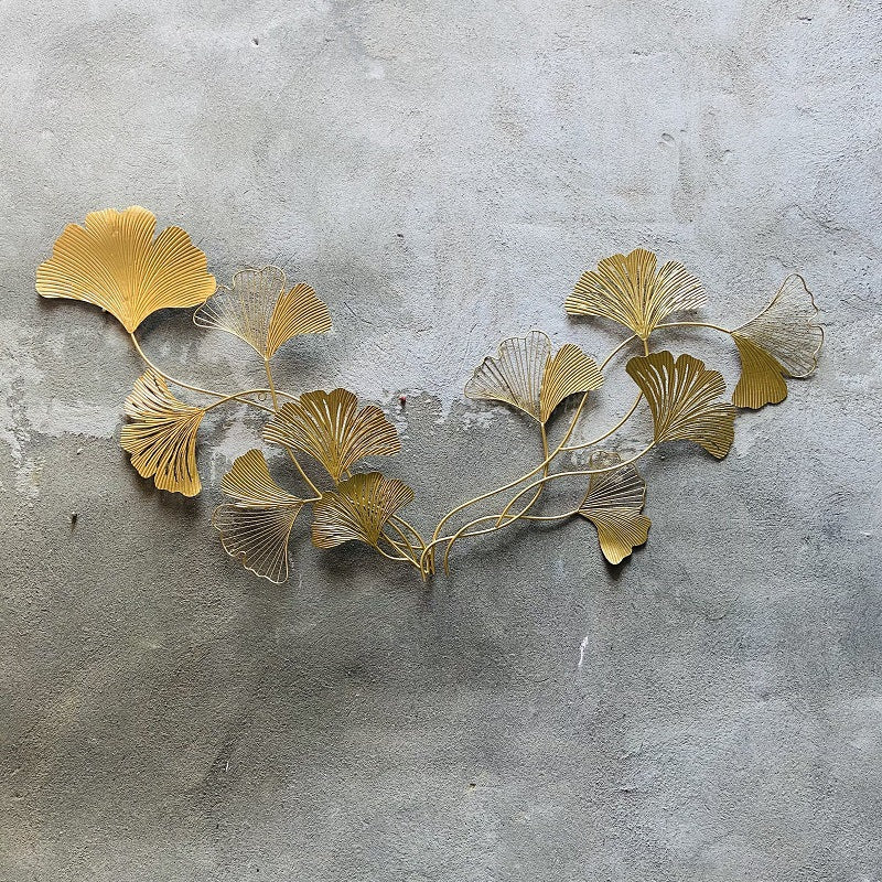 Decorative Ginkgo Leaf Wall Sculpture Bowlift