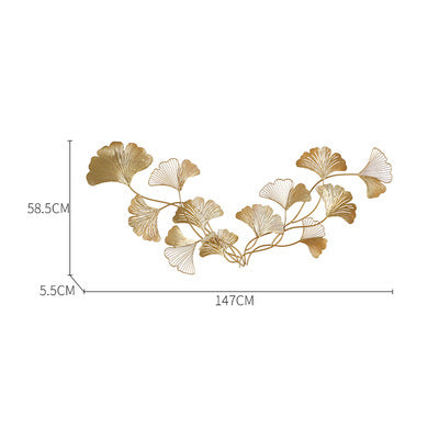 Decorative Ginkgo Leaf Wall Sculpture Bowlift