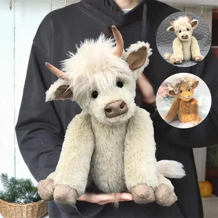 BowLift | Highland Cow Ornament with Floral Headpiece
