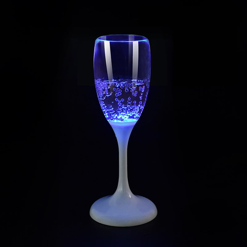 BowLift | LED Wine Glasses | Light-Up Drinkware with 6 Colors | Liquid-Activated | Reusable Party Cups 4–8oz