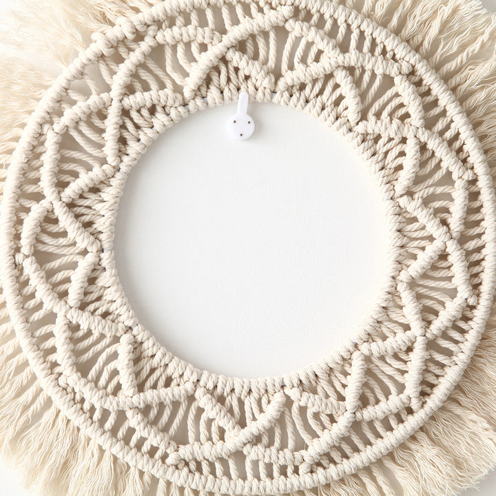 Bohemian Macrame Wall Mirror Bowlift