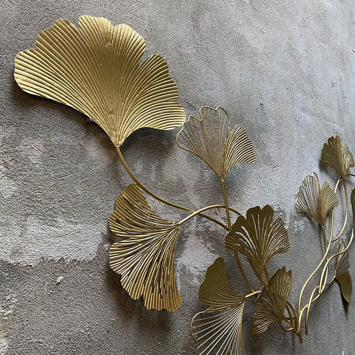Decorative Ginkgo Leaf Wall Sculpture Bowlift