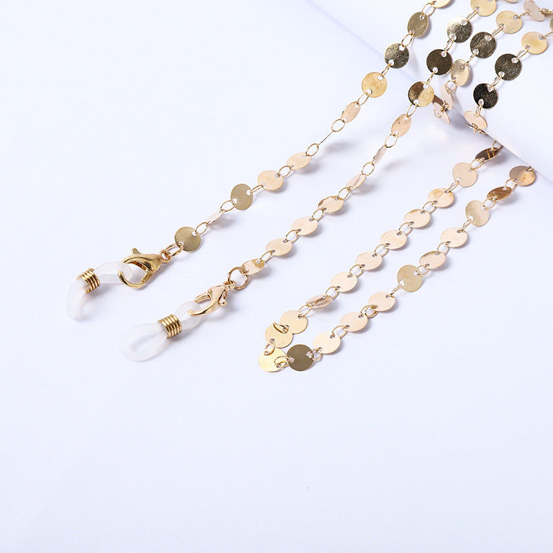 Necklace with beads and transparent pendants Bowlift