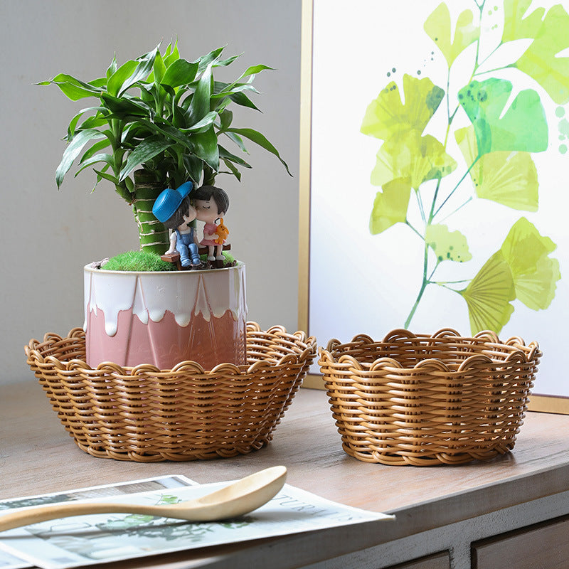 Decorative Woven Fruit Bowl Bowlift