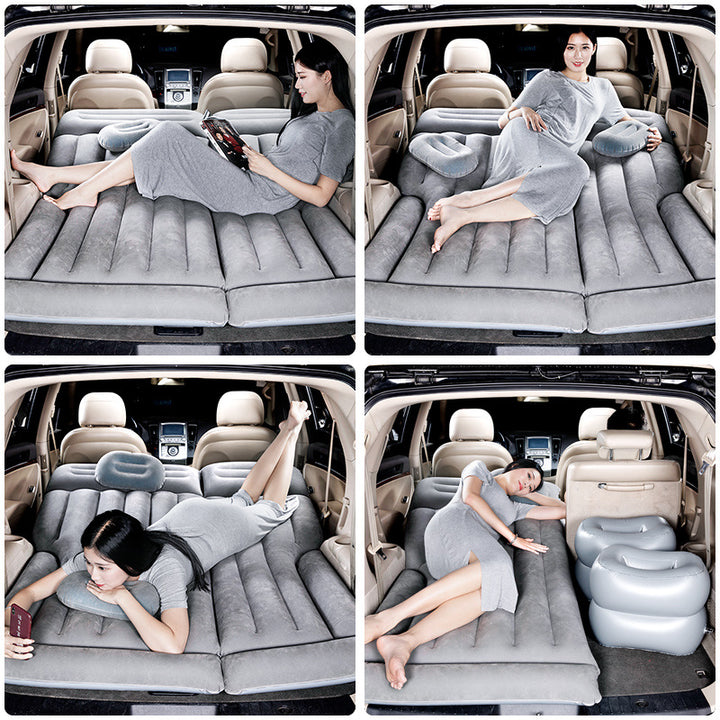 Women Inflatable Car Sleeping Mat Bowlift