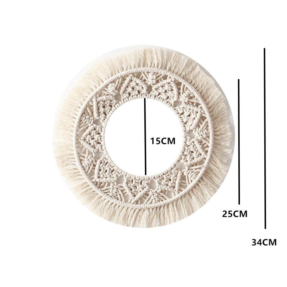 Bohemian Macrame Wall Mirror Bowlift