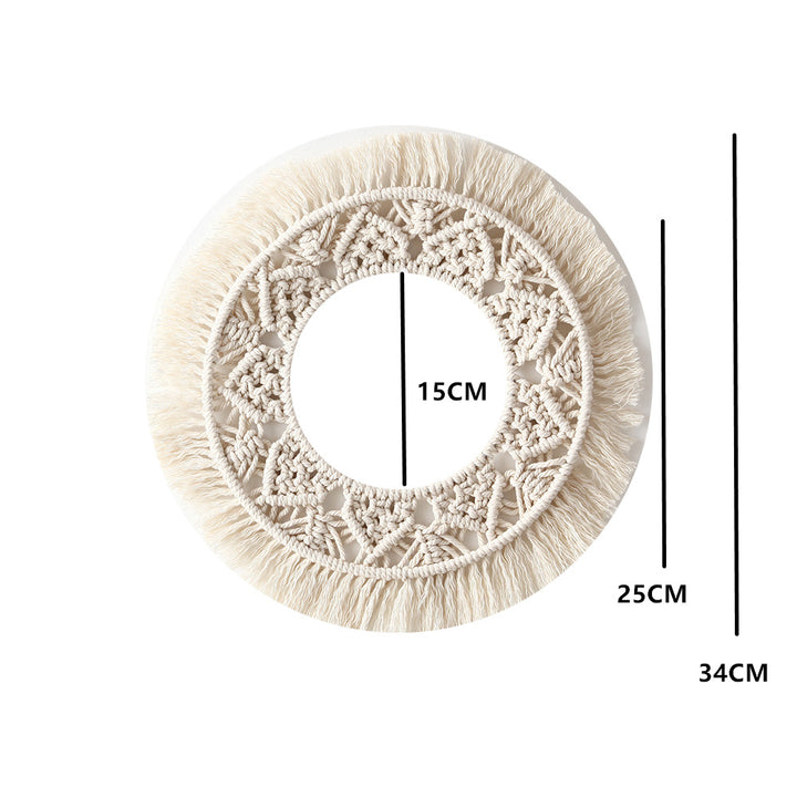 Bohemian Macrame Wall Mirror Bowlift