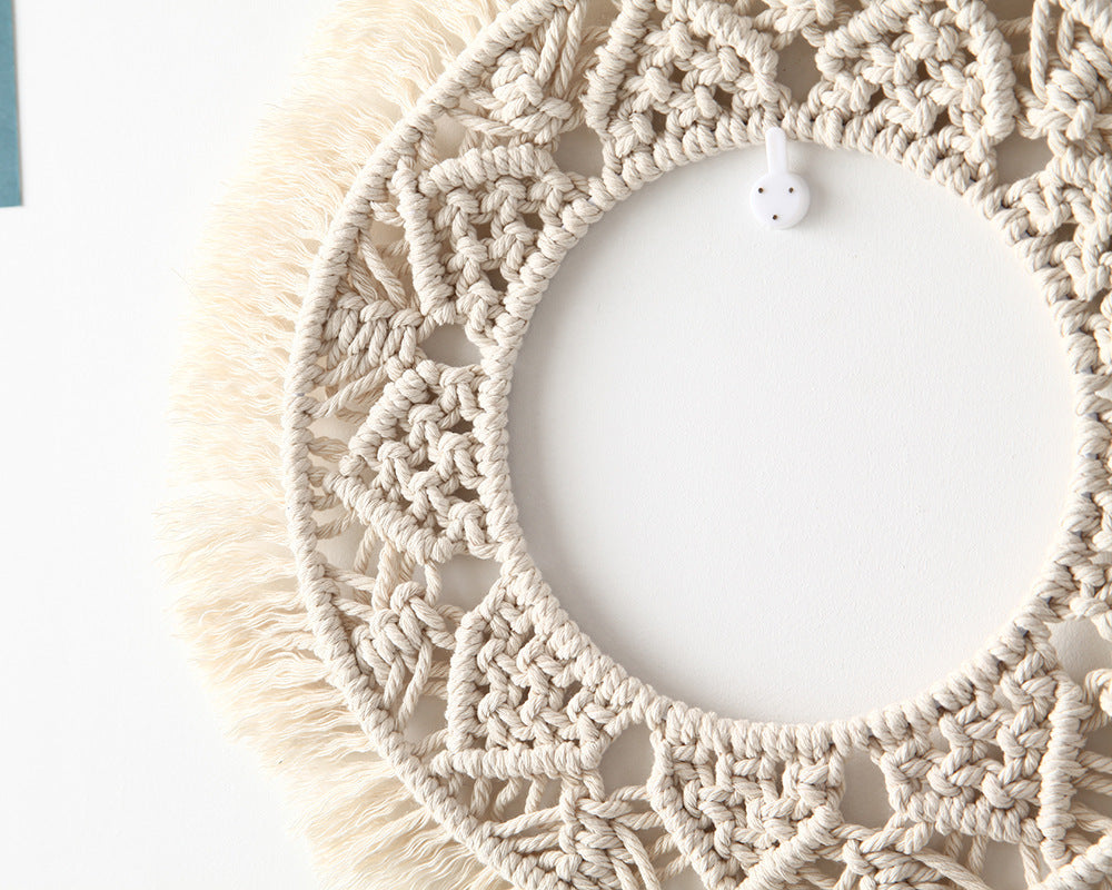 Bohemian Macrame Wall Mirror Bowlift