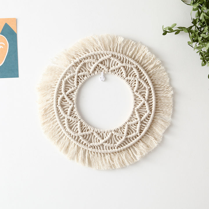 Bohemian Macrame Wall Mirror Bowlift