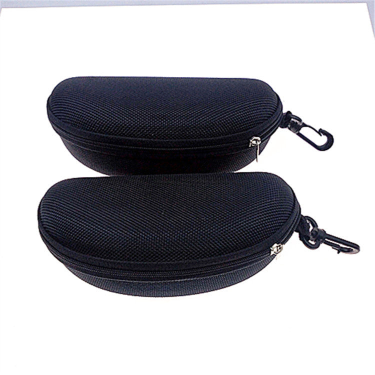 Hard Shell Zippered Sunglasses and Eyeglasses Case with Carabiner Bowlift