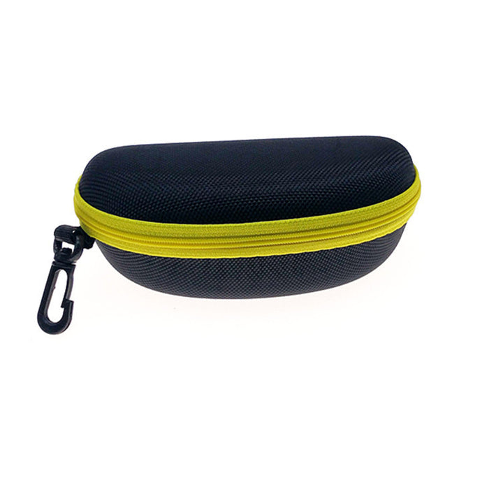 Hard Shell Zippered Sunglasses and Eyeglasses Case with Carabiner Bowlift