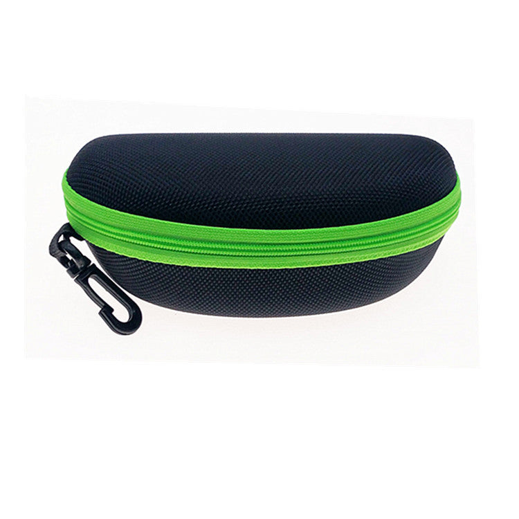 Hard Shell Zippered Sunglasses and Eyeglasses Case with Carabiner Bowlift