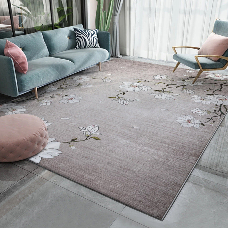 BowLift | Multicolor Asia Indoor Rug Synthetic 3D Pattern Carpet Washable Stain Resistant Nonslip Underlay Rug for Large Room