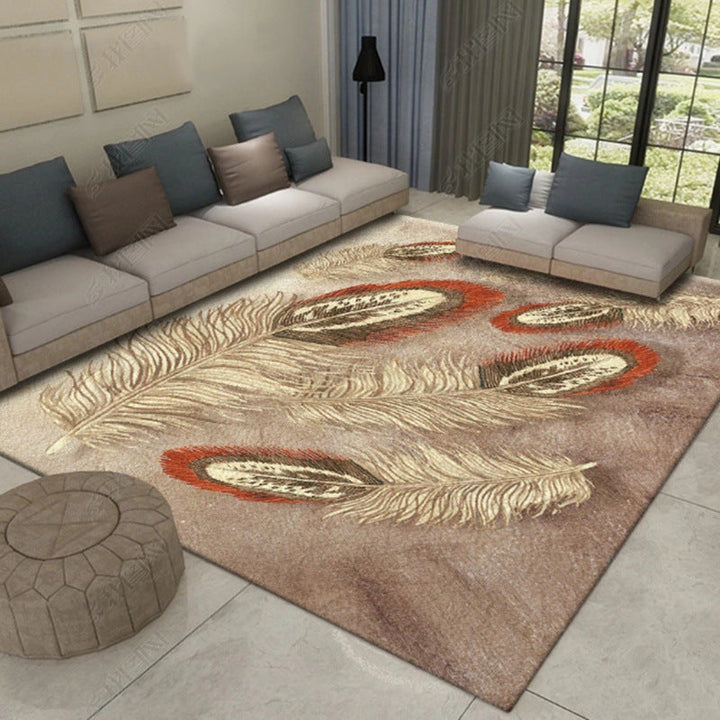 BowLift | Multicolor Asia Indoor Rug Synthetic 3D Pattern Carpet Washable Stain Resistant Nonslip Underlay Rug for Large Room