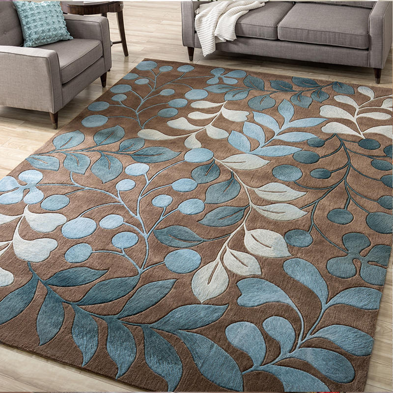 BowLift | Living Room Carpet Multi Colors Botanical Carpet Polyester