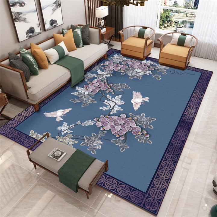 BowLift | Traditional Chinoiserie Rug Multicolor Landscape Print Rug Pet-Friendly Washable Non-Slip Rug for Home