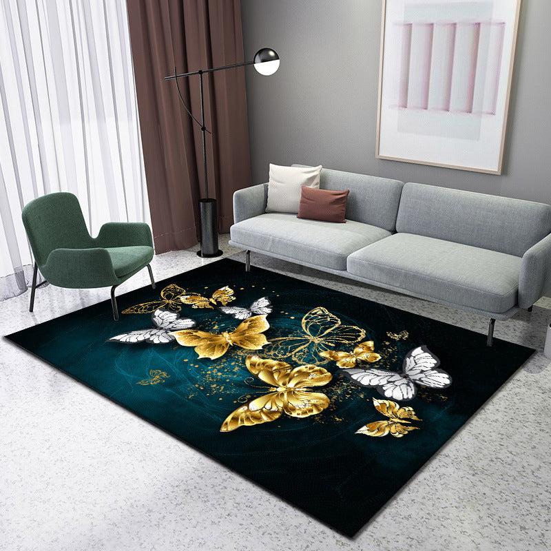BowLift | Enchanting 3D Natural Scene Rug Multicolor Asian Rug Synthetic Pet Friendly Stain Resistant Nonslip Back Rug for Living Room
