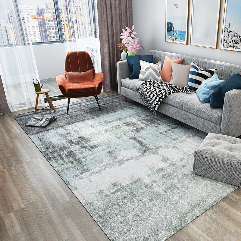 BowLift | Cyberpunk Abstract Lines Print Rug Multi-Color Polypropylene Rug Stain Resistant Anti-Slip Pet Friendly Carpet for Home