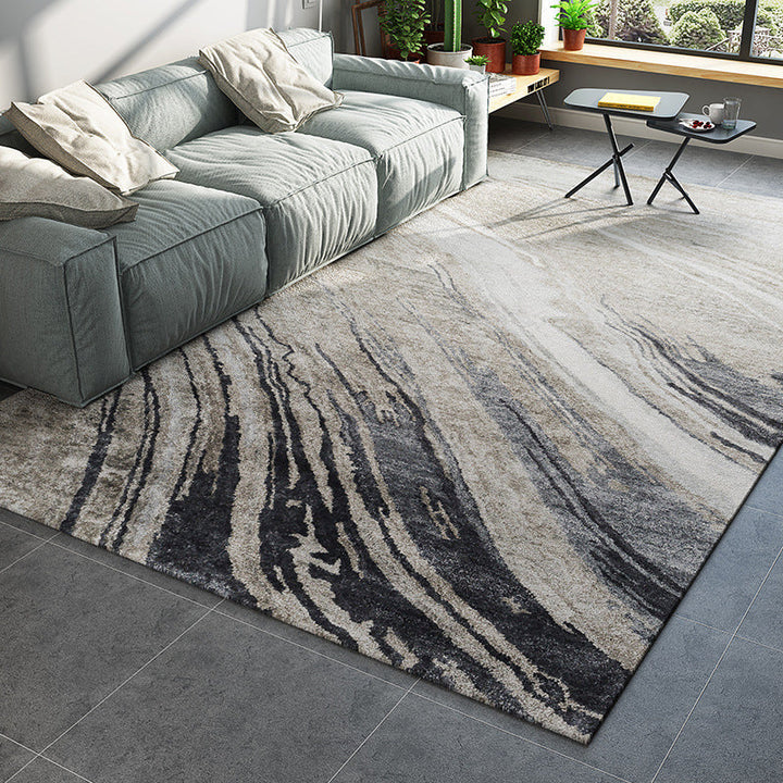BowLift | Cyberpunk Abstract Lines Print Rug Multi-Color Polypropylene Rug Stain Resistant Anti-Slip Pet Friendly Carpet for Home