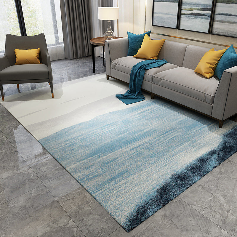 BowLift | Cyberpunk Abstract Lines Print Rug Multi-Color Polypropylene Rug Stain Resistant Anti-Slip Pet Friendly Carpet for Home