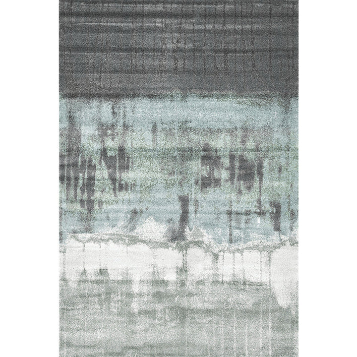 BowLift | Cyberpunk Abstract Lines Print Rug Multi-Color Polypropylene Rug Stain Resistant Anti-Slip Pet Friendly Carpet for Home